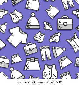 Seamless background fashion dress code