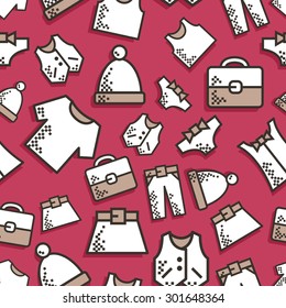 Seamless background fashion dress code