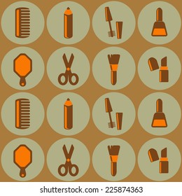 seamless background with female stuff
