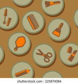 seamless background with female stuff