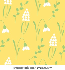   seamless background floral with flowers of spring ,vector