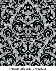 Seamless background from a floral golden ornament, Fashionable modern wallpaper or textile
