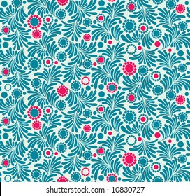 Seamless background from a floral ornament