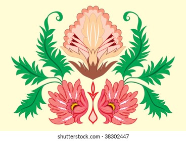 For Seamless background from a floral ornament