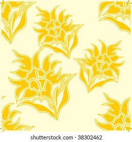 Seamless background from a floral ornament