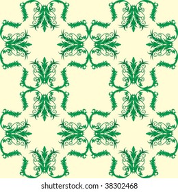 Seamless background from a floral ornament