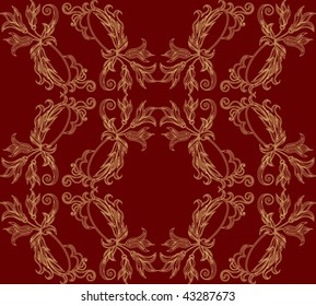 Seamless background from a floral ornament