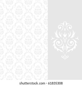 Seamless background from a floral ornament