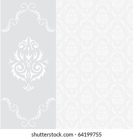 Seamless background from a floral ornament