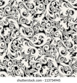 Seamless background from a floral ornament, Fashionable modern wallpaper or textile