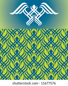 Seamless background from a floral ornament, Fashionable modern wallpaper or  textile