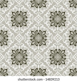 Seamless background from a floral ornament, Fashionable modern wallpaper or textile