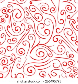 Seamless background from a floral ornament, Fashionable modern wallpaper or textile, curled calligraphic design elements.