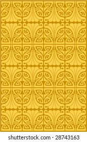 Seamless background from a floral ornament, Fashionable modern wallpaper or textile. Vector