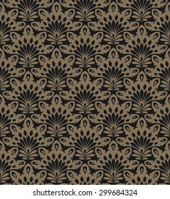 Seamless background from a floral ornament, Fashionable modern wallpaper or textile