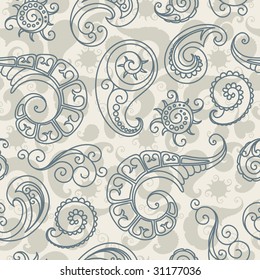 Seamless background from a floral ornament, Fashionable modern wallpaper or textile