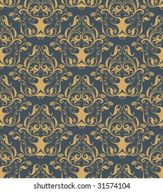 Seamless background from a floral ornament, Fashionable modern wallpaper or textile