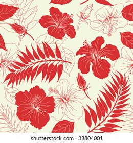 Seamless background from a floral ornament, Fashionable modern wallpaper or textile