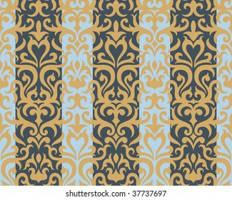 Seamless background from a floral ornament, Fashionable modern wallpaper or textile