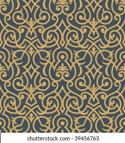 Seamless background from a floral ornament, Fashionable modern wallpaper or textile