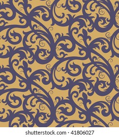 Seamless background from a floral ornament, Fashionable modern wallpaper or textile