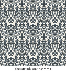 Seamless background from a floral ornament, Fashionable modern wallpaper or textile