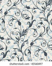 Seamless background from a floral ornament, Fashionable modern wallpaper or textile