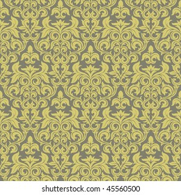 Seamless background from a floral ornament, Fashionable modern wallpaper or textile