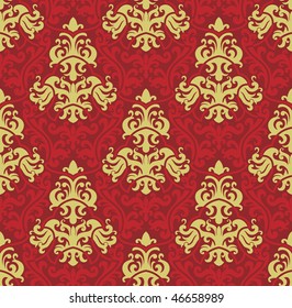 Seamless background from a floral ornament, Fashionable modern wallpaper or textile