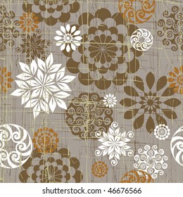 Seamless background from a floral ornament, Fashionable modern wallpaper or textile