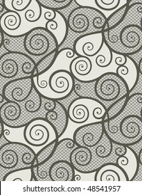 Seamless background from a floral ornament, Fashionable modern wallpaper or textile