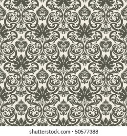 Seamless background from a floral ornament, Fashionable modern wallpaper or textile