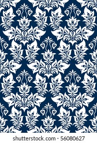 Seamless background from a floral ornament, Fashionable modern wallpaper or textile