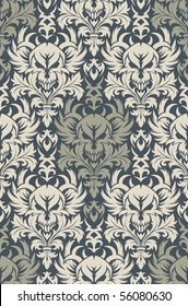 Seamless background from a floral ornament, Fashionable modern wallpaper or textile