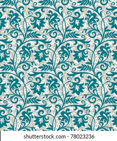 Seamless background from a floral ornament, Fashionable modern wallpaper or textile