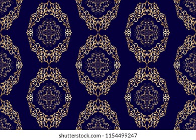 Seamless background with floral ornament. Wallpaper pattern. Vector illustration