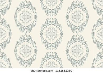 Seamless background with floral ornament. Wallpaper pattern. Vector illustration