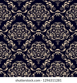 Seamless background with floral ornament. Wallpaper pattern