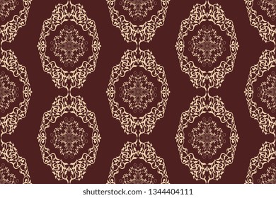 Seamless background with floral ornament. Wallpaper pattern. Vector illustration