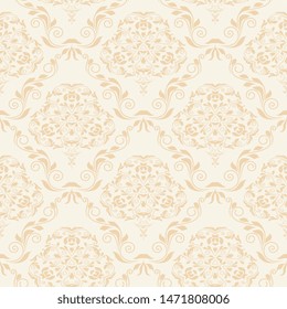 Seamless background with floral ornament. Wallpaper pattern
