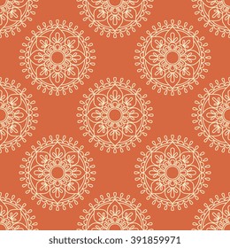 Seamless background with  floral ornament. Wallpaper, cover, wrapper, textile