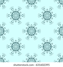 Seamless background with floral ornament. Wallpaper pattern
