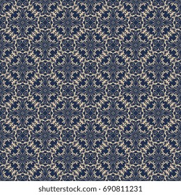 Seamless background with floral ornament. Wallpaper pattern