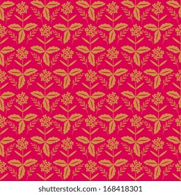 Seamless background with floral pattern