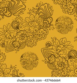 seamless background with a floral pattern