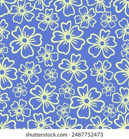 Fondo inconsútil, patrón floral. Сfondo moderno minimalista contemporáneo lindo
