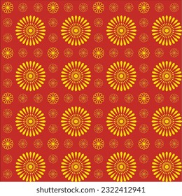 Fondo sin inconvenientes con un patrón floral para el diseño de fondo y la impresión.