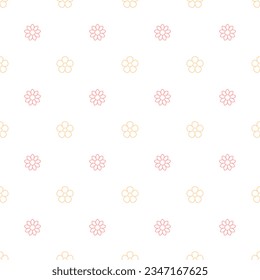 Fondo sin soldadura con patrón floral, patrón de línea como elemento principal.