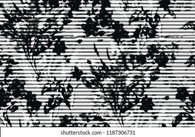 Seamless background with floral patterns. Summer ornament. Vintage Pattern. Elements of flowers and leaves. Vector illustration. Used for wallpaper, printing on the packaging paper, textiles.