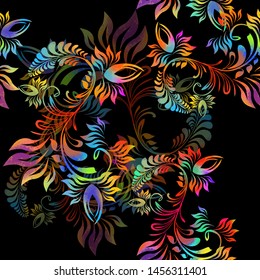 A seamless background floral patterns. Vector illustration
